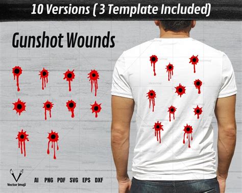 fake bullet holes in clothes